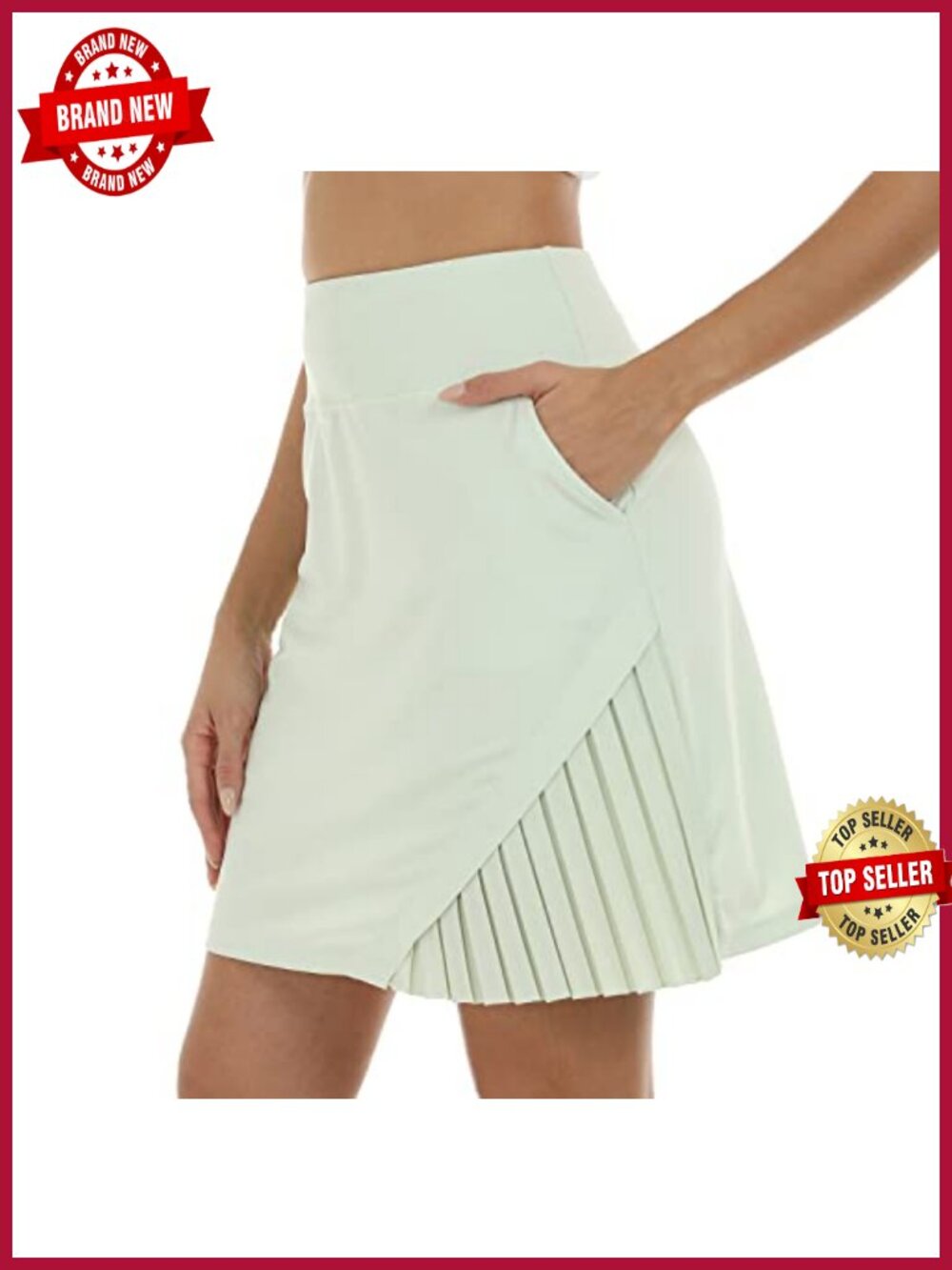 Women's 20" Knee Length Golf Skort with 4 Pockets